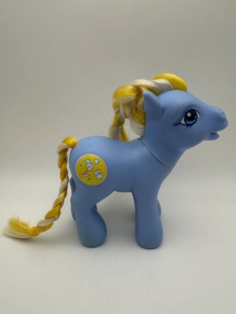 My Little Pony (MLP) Bubblecup G3 2002 4.5" Bubbles Purple Yellow (MLP: LOT1-17)